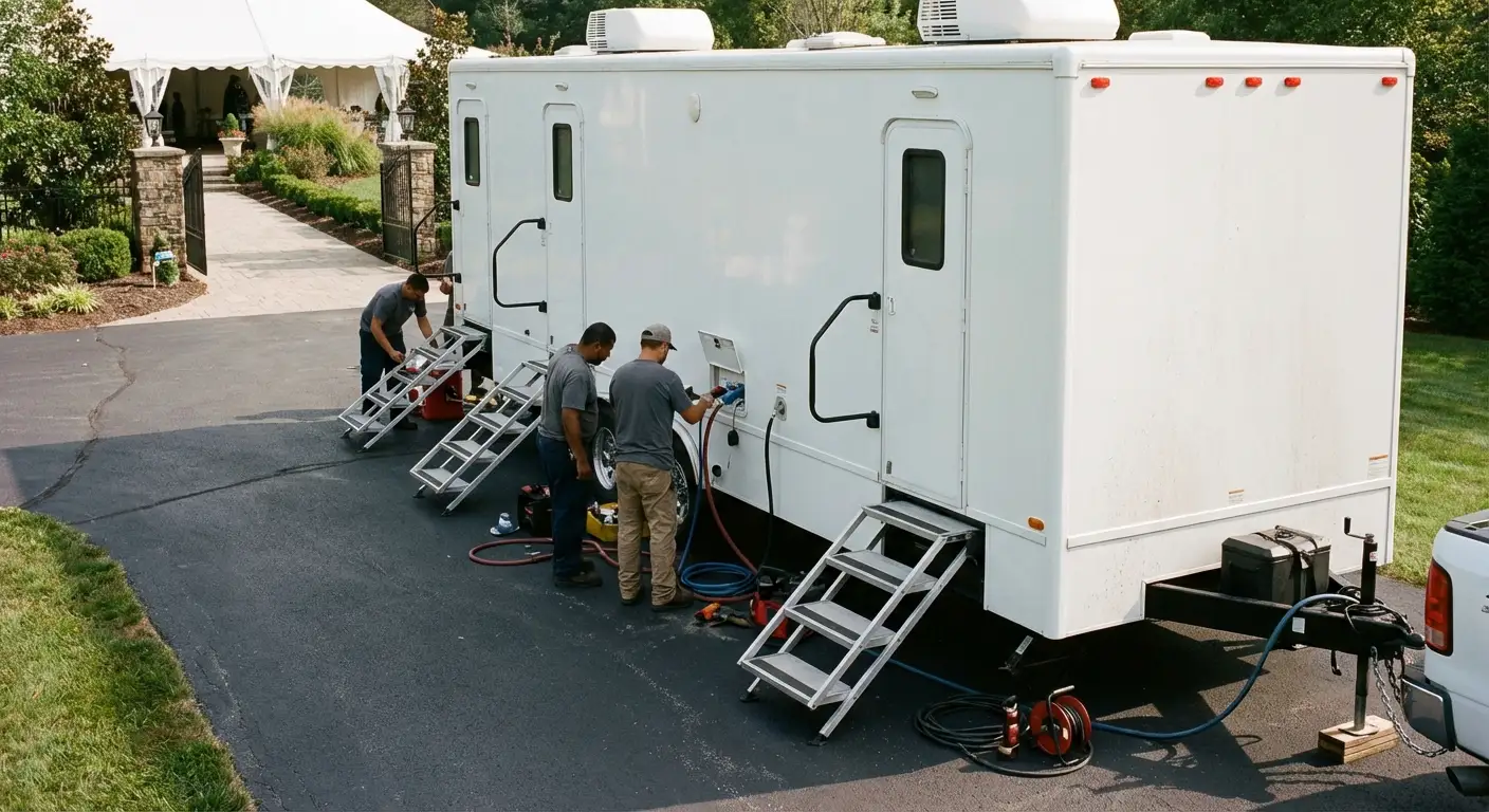 Luxury Restroom Trailer in Arlington, VA