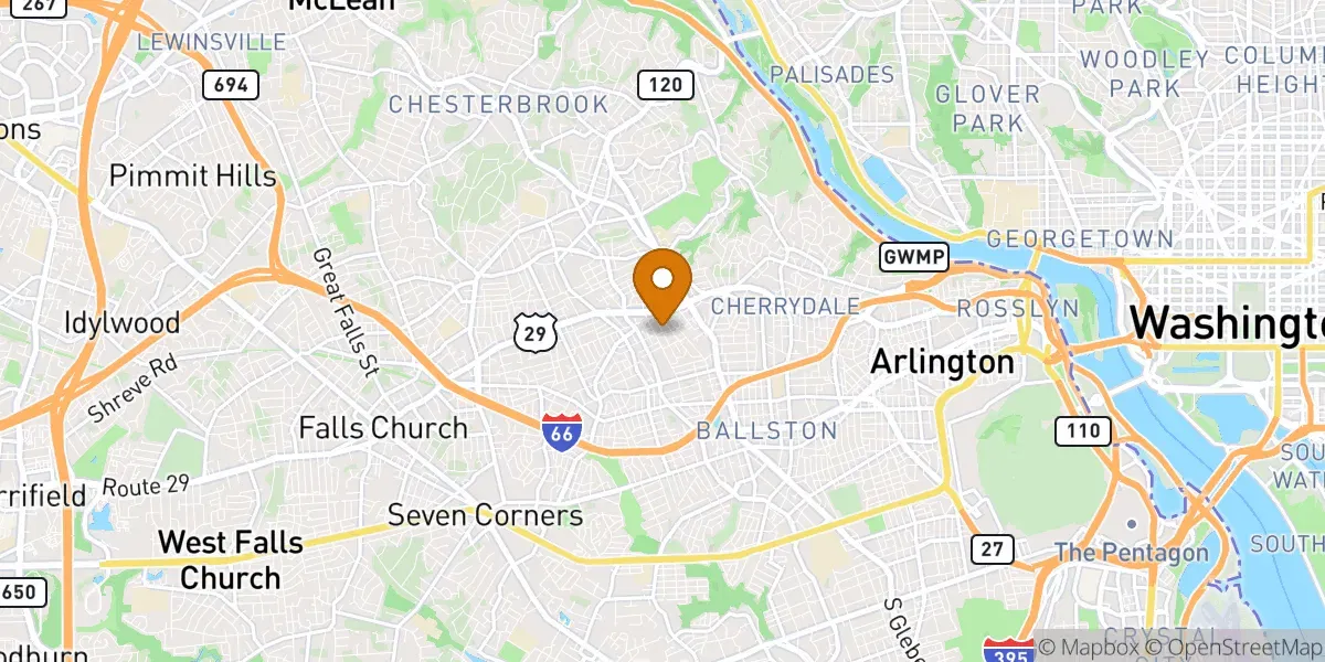  neighborhood map in Arlington, VA