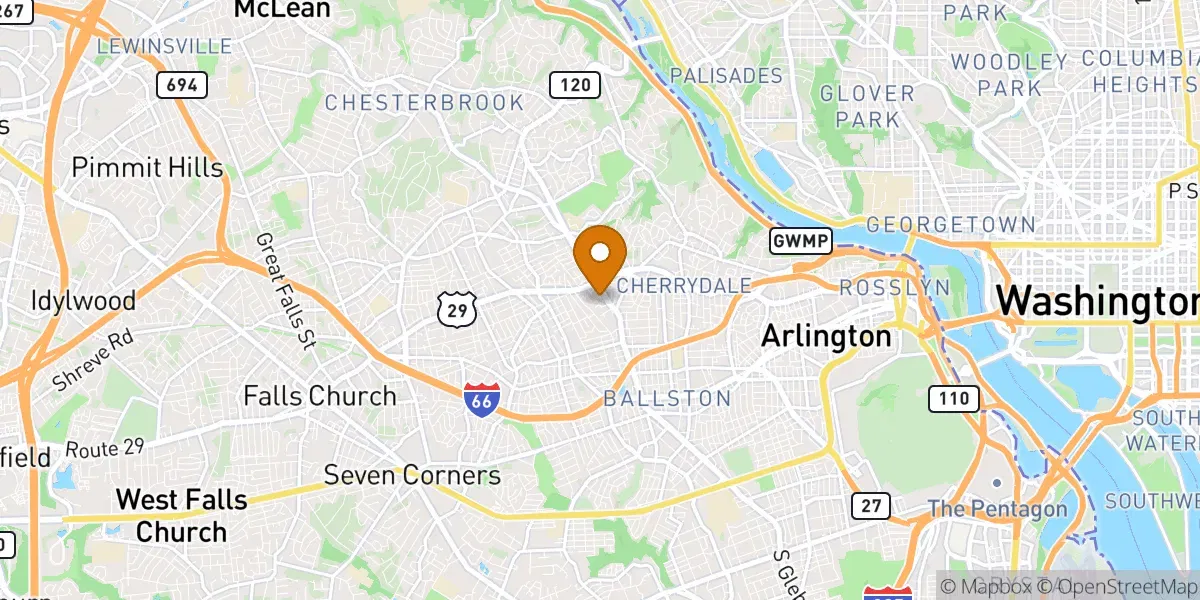  neighborhood map in Arlington, VA