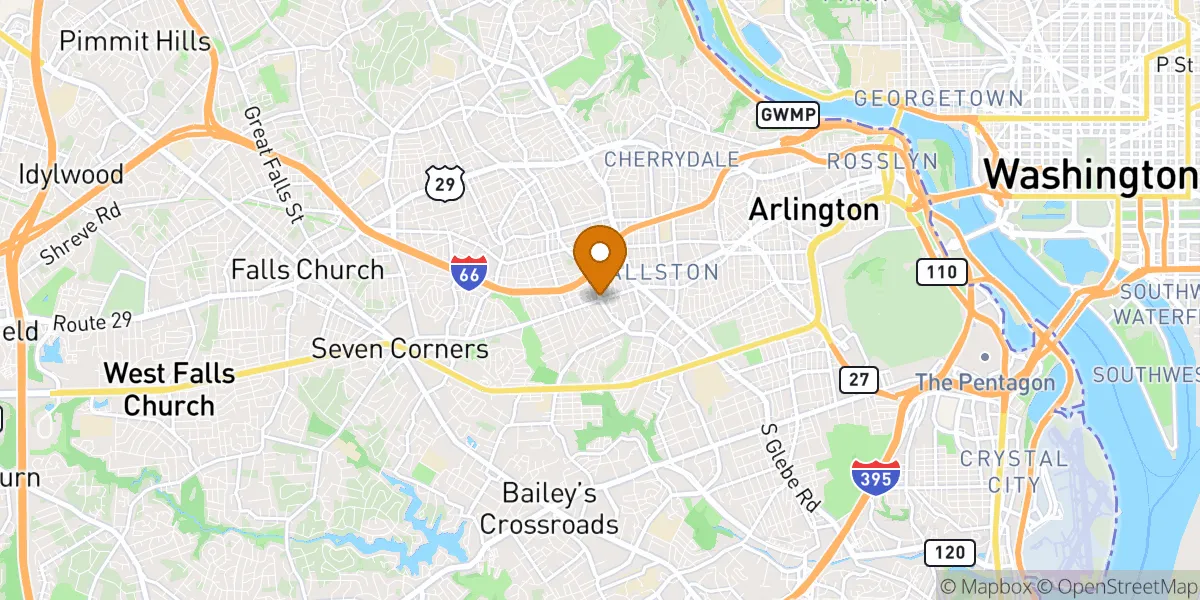 Arlington neighborhood map in Arlington, VA