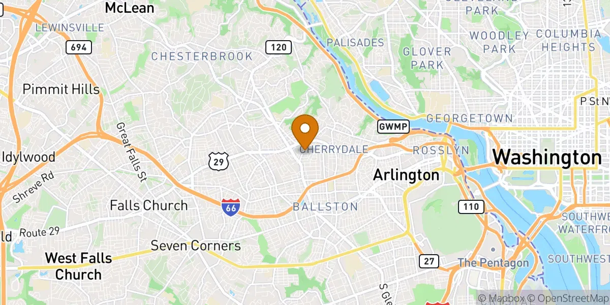  neighborhood map in Arlington, VA