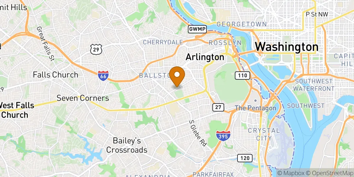  neighborhood map in Arlington, VA