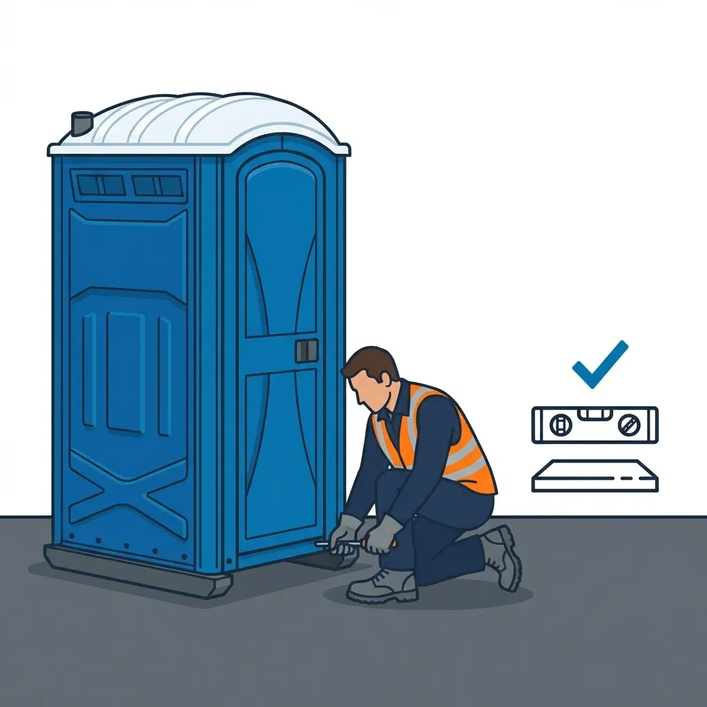 Infographic detailing flat floor entry safety indicators and symptoms in Arlington, VA